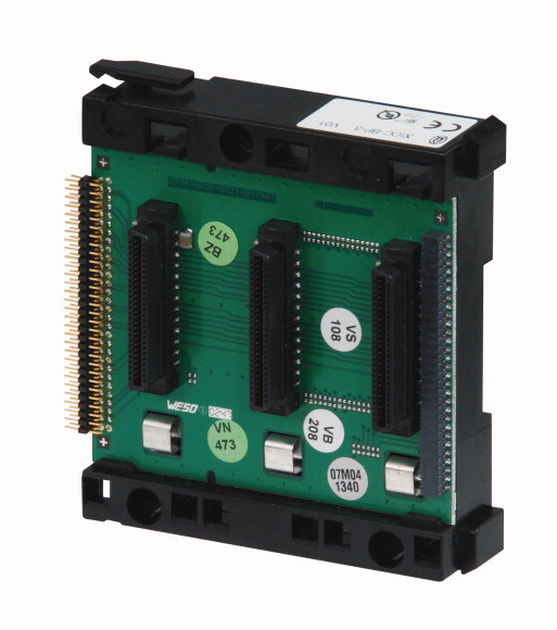 Монтажная плата для 3 XIOC модулей , расширяемая ( для расширения до 15 модулей) (XIOC-BP-3)
