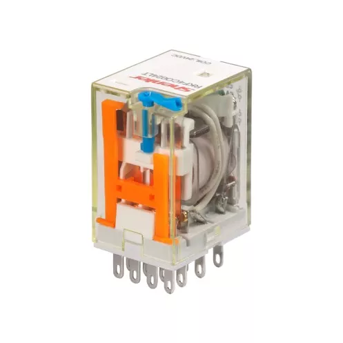 SHENLER RKF4CO610LT Реле RKF4CO610LT, 4CO, 6A(250VAC/30VDC), 110VAC, мех. индикация, тест-кнопка с блокировкой, LED