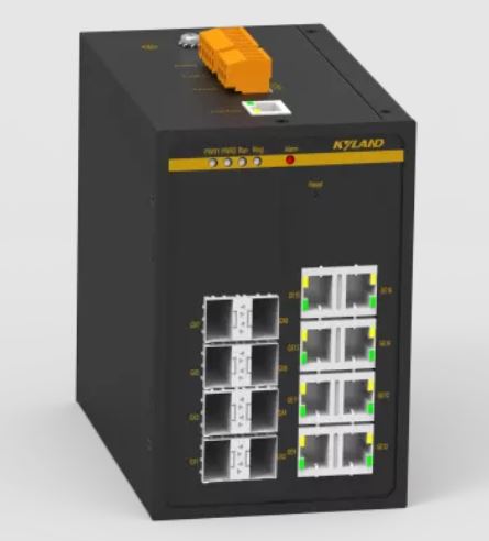 Kyland Коммутатор SICOM3000A-8SFP8T-L5-L5-PN 300071718 8 100Base-X SFP ports, 8 10/100Base-T(X) RJ45 ports, RS232 RJ45, 12-24VDC(9-36VDC) dual redundant power supplies, PROFINET