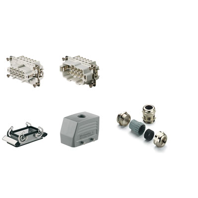 Weidmuller 1802410000 HDC-KIT-HE 10.111 M Исполнение: RockStar® HDC - комплекты-Промышленный разъем, Комплект, HE, Типоразмер: 4, Полюс: 10, Винтовое соединение, 500 V, 16 A, Алюминиевое литье под давлением, M 25