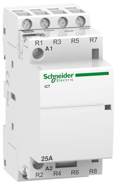 Schneider Electric A9C20137 МОДУЛЬНЫЙ КОНТАКТОР iCT25A 4НЗ 24В АС 50ГЦ