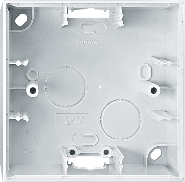 Schneider Electric MTN524119 MERTEN КОРПУС для открытого монтажа 1 пост,ПОЛ.БЕЛЫЙ,SM Schneider Electric MTN524119 MERTEN КОРПУС для открытого монтажа 1 пост,ПОЛ.БЕЛЫЙ,SM