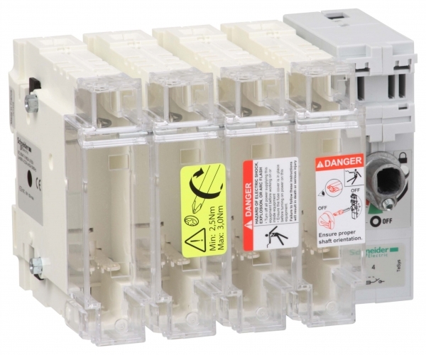 Schneider Electric GS2J4 КОРП. ВКЛ-РАЗ-ПРЕДОХ.4P.22X58.100A