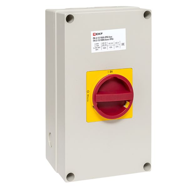 EKF pk-2k-13-100-a65 Переключатель кулачковый ПК-2-13 100А 3P "ВКЛ-ВЫКЛ" с блокировкой в боксе IP65 EKF PROxima