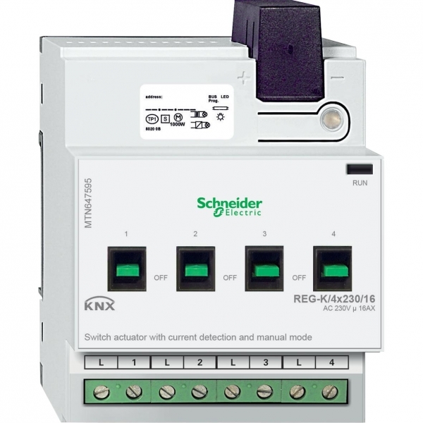 Schneider Electric MTN647595 АКТОР ДЛЯ ВЫКЛ REG-K/4X230/16 С РУЧН УПР Schneider Electric MTN647595 АКТОР ДЛЯ ВЫКЛ REG-K/4X230/16 С РУЧН УПР