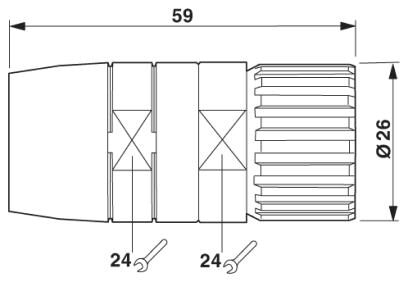 Phoenix contact 1613180 UC-12SDS8A80DU Кабельный соединитель