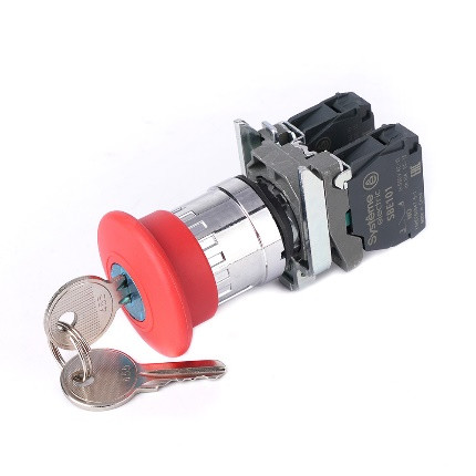 Systeme Electric SB4BS9445 Кнопка аварийного останова SB4 в сборе 22мм 40мм ключ металл 1НО+1Н Systeme Electric SB4BS9445 Кнопка аварийного останова SB4 в сборе 22мм 40мм ключ металл 1НО+1Н