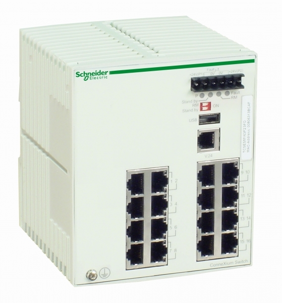 Schneider Electric TCSESM163F23F0 КОММУТАТОР CONNEXIUM (MANAGED) 16TX