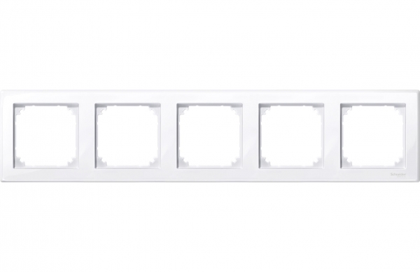 Schneider Electric MTN478525 MERTEN M-Smart РАМКА 5 постов, АКТИВНЫЙ БЕЛЫЙ, SM