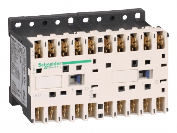 КОНТАКТОР РЕВЕРС. K 3P, 9 A, НО, 24V DС, ЗАЖИМ ФАСТОН,