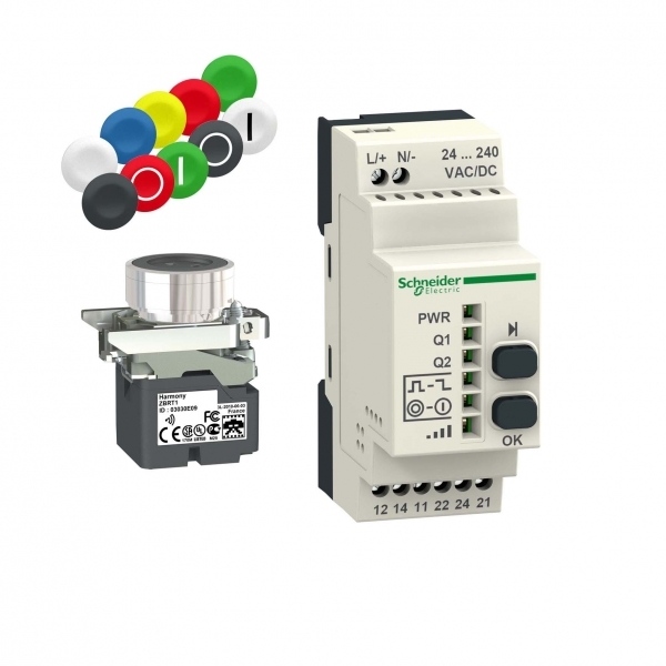 Schneider Electric XB4RFA02 КОМПЛЕКТ ПРИЕМНИК И БЕСПРОВ КНОПКА AC/DC XB4RFA02