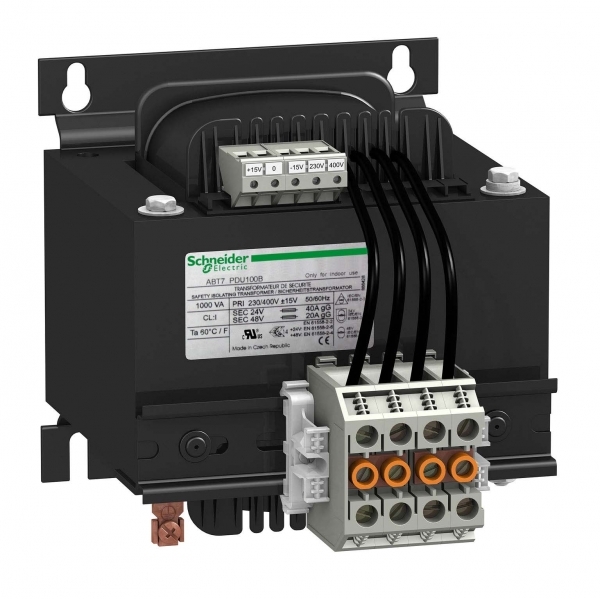 Schneider Electric ABT7PDU100B PHASEO ТРАНСФОРМАТОР 230В И 400В ± 15В/2X24В 1000ВА