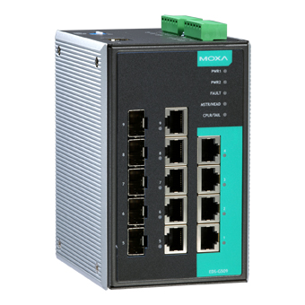 MOXA Коммутатор EDS-G509-T Gigabit Ethernet switch with 9 ports, -40 to +75°C