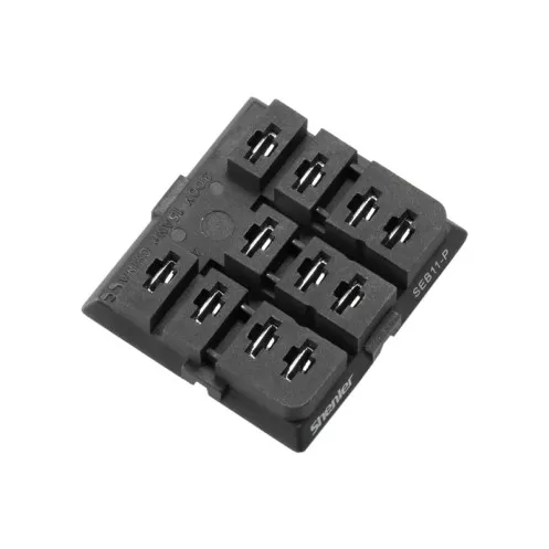 SHENLER SEB11-P Цоколь SEB11-P, 2CO/3CO, 15A(300V), для печатных плат, черный, для REH, RUC, RUC-M, RPW, RM, 62.31, 62.32, 62.33