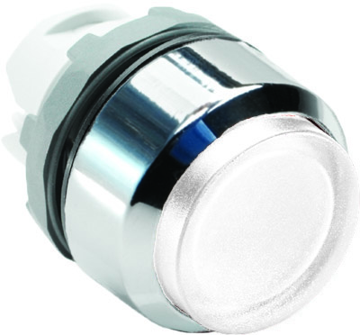 ABB 1SFA611102R2105 Кнопка MP3-21W белая выступающая (только корпус) с подсветкой без фиксации