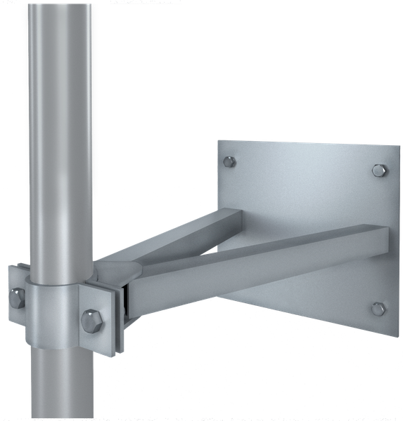 EKF kpms-115-1000 Кронштейн прижимной для трубы D=115мм (вылет 1000 мм) EKF
