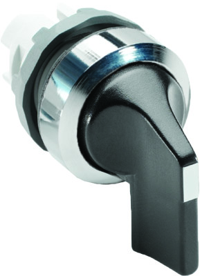 ABB Переключатель M2SS4-20B (длинная ручка) черный 2-х позиционный без подсветки (только корпус) 45 град. с фиксацией