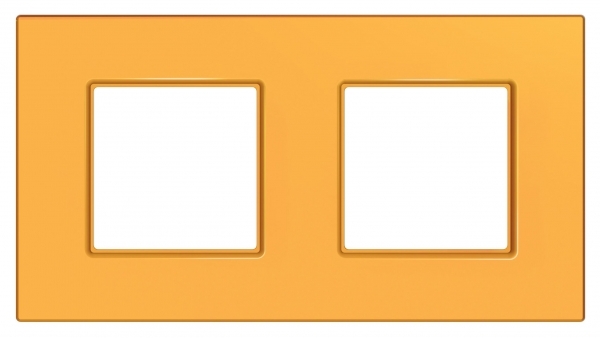 Schneider Electric MGU4.704.29 UNICA QUADRO РАМКА 2-постовая, ОРАНЖ