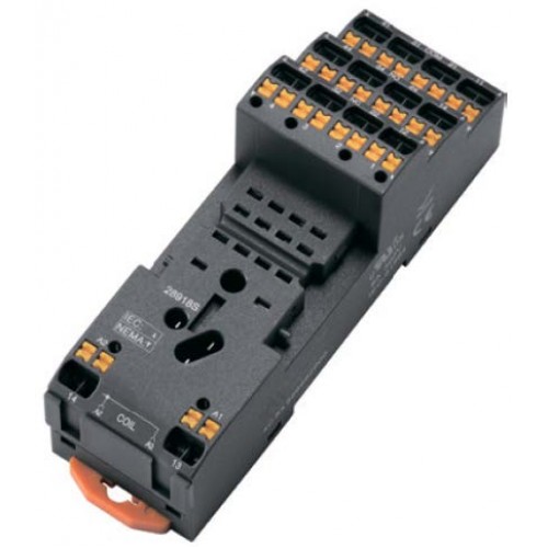 KLEMSAN 820492 KS-H 3CO; Монтажная колодка на Дин-Рейку для реле KRH; 3C, 25А