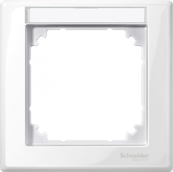 Schneider Electric MTN470119 MERTEN M-Smart РАМКА 1 пост с полем д/надписи ПОЛ.БЕЛЫЙ, SM