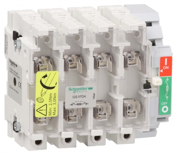 Schneider Electric GS1FD4 РУБИЛЬНИК 4X50A 14X51