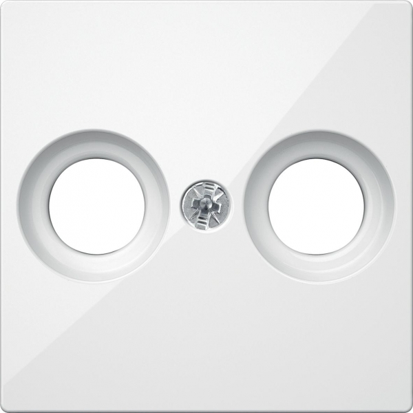 Schneider Electric MTN4122-0319 MERTEN ЦЕНТР.ПЛАТА антенной розетки 2 отв., ПОЛ.БЕЛЫЙ, SM