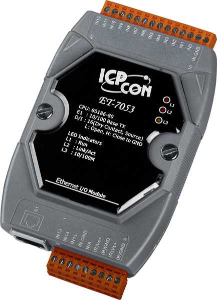 ICP DAS Модуль ET-7053 CR 16-channel Isolated Digital Input Module with 32-bit Counters (RoHS)