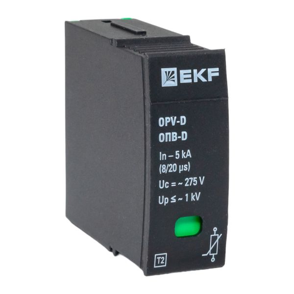 EKF opv-d-module Сменный модуль к ОПВ-D In-5кА 275В с сигнализацией EKF EKF opv-d-module Сменный модуль к ОПВ-D In-5кА 275В с сигнализацией EKF
