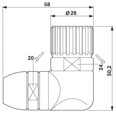 Phoenix contact 1594785 RC-07S1N8AZL00 Разъем на кабель