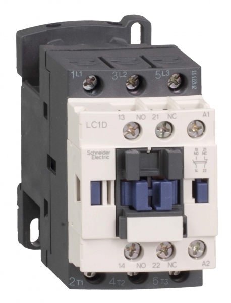 КОНТАКТОР D 3Р, 18 A, НО+НЗ, 220V 50/60 ГЦ, ЗАЖИМ ПОД ВИНТ,