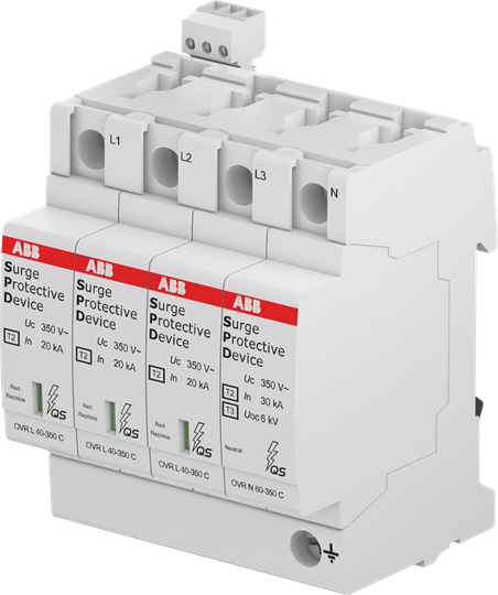 ABB 2CTB815708R4700 УЗИП OVR T2 3L 80-440s P QS