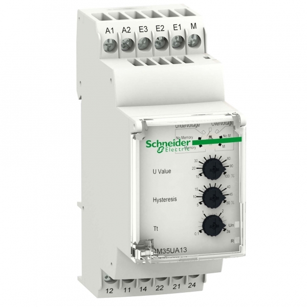 Schneider Electric RM35UA13MW РЕЛЕ КОНТРОЛЯ ПОВЫШ/ПОНИЖ НАПРЯЖ 15-600В