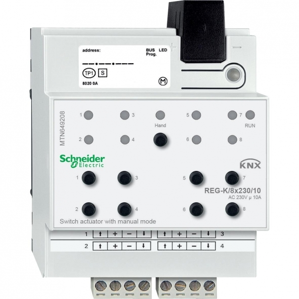 Schneider Electric MTN649208 АКТОР ДЛЯ ВЫКЛ REG-K/8X230/10 С РУЧН УПР