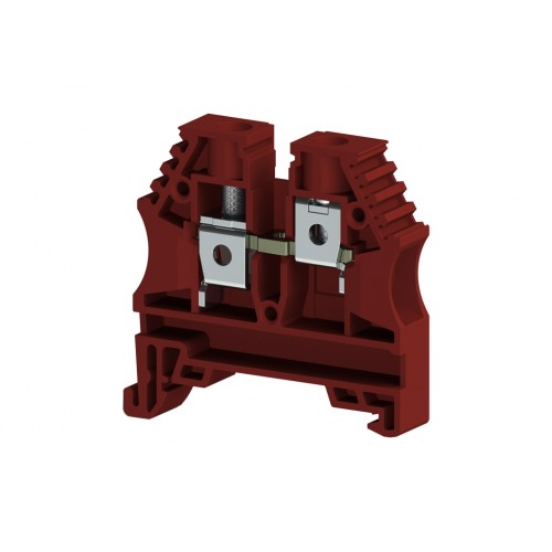 KLEMSAN 304144RP Клеммник на DIN-рейку 6мм.кв. (красный); AVK6(RP)
