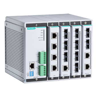 MOXA Шасси коммутатора EDS-616 Compact managed Ethernet switch, 4 slots for 4-port fast Ethernet, total up to 16 ports
