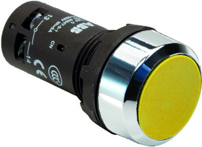 ABB 1SFA619100R3043 Кнопка CP1-30Y-01 желтая без фиксации 1HЗ