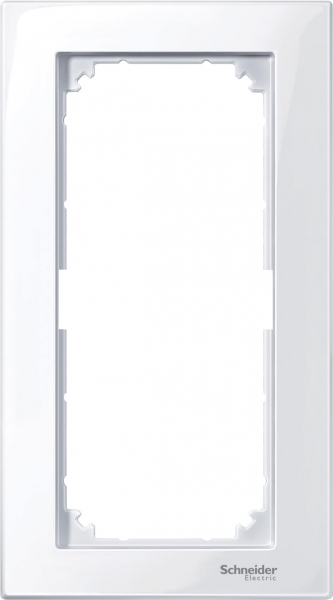 Schneider Electric MTN515825 MERTEN M-Plan РАМКА 2 поста б/перегородки, АКТИВНЫЙ БЕЛЫЙ, SM