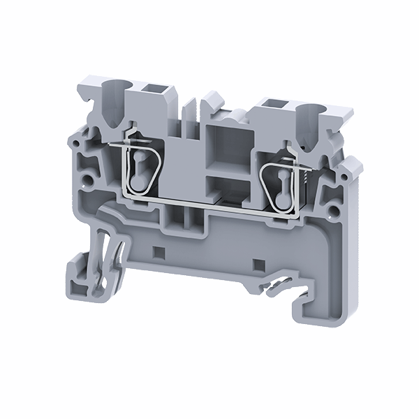 КЭАЗ 289711 Клемма проходная пружинная OptiClip CХ-2,5-I-24A-(0,2-2,5)-серый
