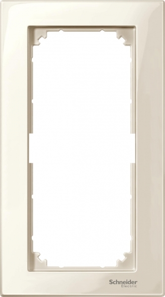 Schneider Electric MTN515844 MERTEN M-Plan РАМКА 2 поста б/перегородки, БЕЖЕВЫЙ, SM