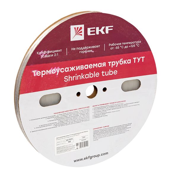 EKF tut-10-tr Термоусаживаемая трубка ТУТ 10/5 прозрачная рулон EKF PROxima