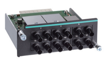 MOXA Модуль IM-6700A-6MST Fast Ethernet module with 6 multi-mode 100BaseFX ports with ST connectors