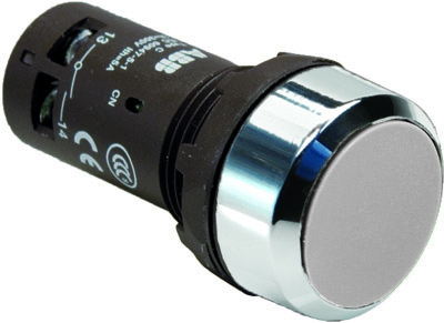 ABB 1SFA619100R3075 Кнопка CP1-30W-11 белая без фиксации 1НО+1HЗ