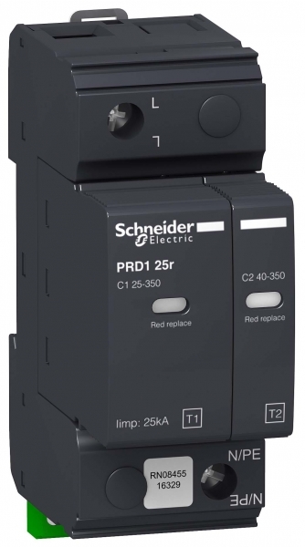 Schneider Electric 16329 PRD1 25r ОПН 1-ПОЛЮСНЫЙ КЛАСС 1+2 СО СМЕННЫМИ КАРТРИДЖАМИ Schneider Electric 16329 PRD1 25r ОПН 1-ПОЛЮСНЫЙ КЛАСС 1+2 СО СМЕННЫМИ КАРТРИДЖАМИ