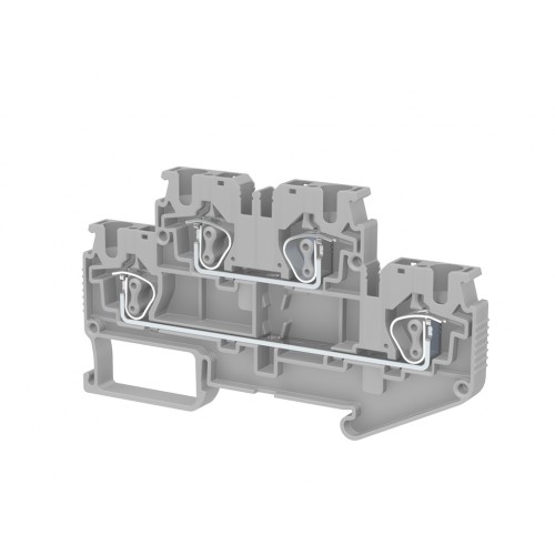 KLEMSAN 311909 Пружинная клемма серии SRD 4-2F (Серый)