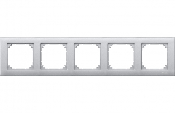 Schneider Electric MTN486560 MERTEN M-Plan РАМКА 5 постов, АЛЮМИНИЙ SM