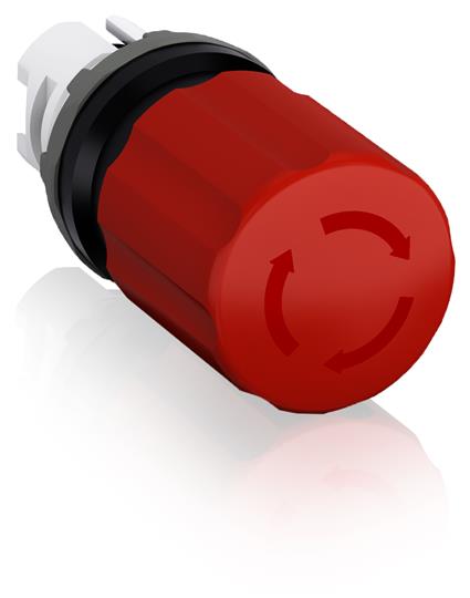 ABB 1SFA611520R1001 Кнопка MPET3-10R ГРИБОК красная (только корпус) отп. поворачиванием 30мм