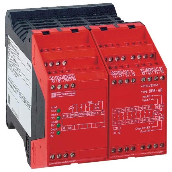 Schneider Electric XPSAR351144 PREVENTA МОДУЛЬ БЕЗОПАСНОСТИ КАТ.4 115В