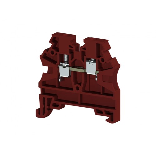 KLEMSAN 304204RP Клеммник на DIN-рейку 2,5мм.кв. (красный); AVK2,5 RD (RP)