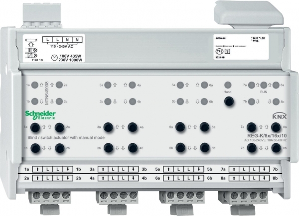 Schneider Electric MTN649908 АКТОР ДЛЯ ЖАЛ/ВЫКЛ REG-K/8X/16X/10