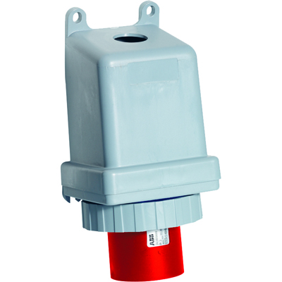 ABB 2CMA167104R1000 Вилка для монтажа на поверхность 332BS6W, 32A, 3P+E, IP67, 6ч